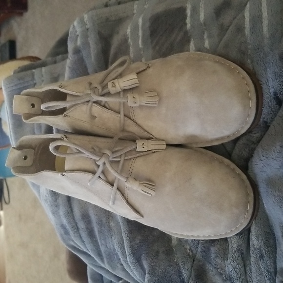 Hush Puppies Grey Suede boot Sz 8 - Picture 1 of 6
